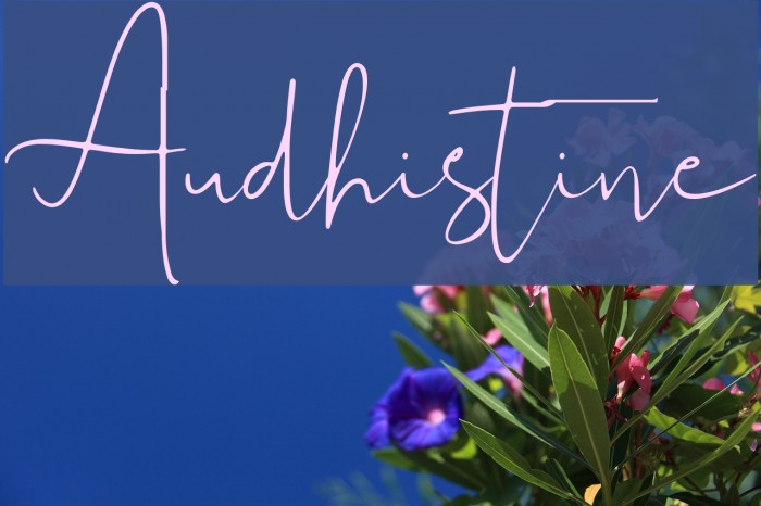 Audhistine Font examples
