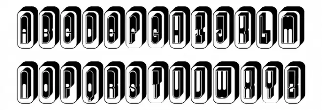 Audience Capitals Regular Caratteri MAIUSCOLE