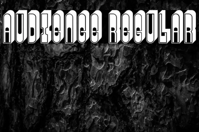 Audience Regular Font examples