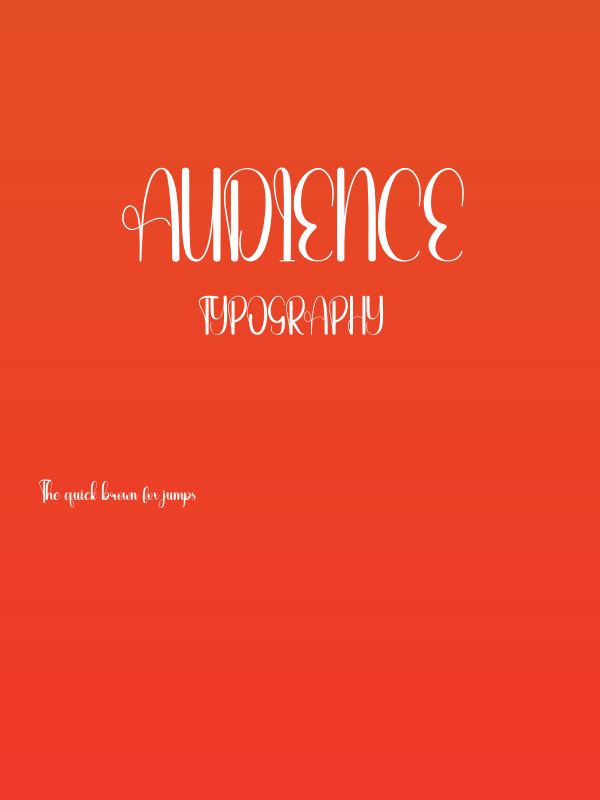 Audience Poster
