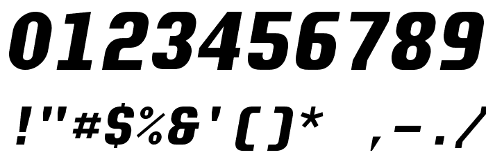 Audimat Mono BoldOblique Font OTHER CHARS