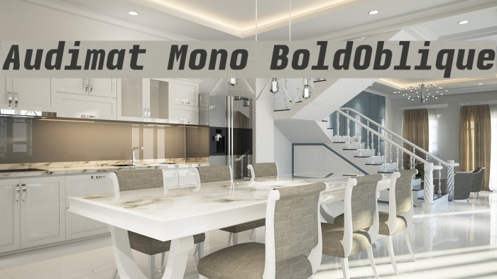 Audimat Mono BoldOblique Font examples