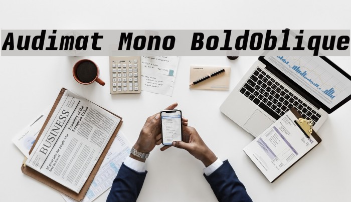 Audimat Mono BoldOblique Font examples