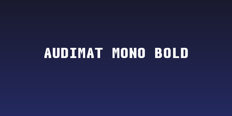 Audimat Mono Bold Social Header