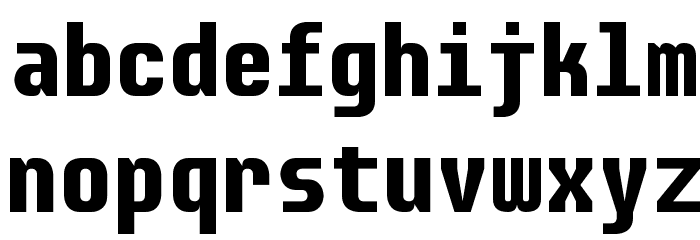 Audimat Mono Bold Font LOWERCASE