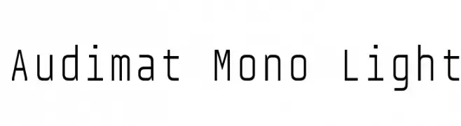 Audimat Mono Light  baixar fontes gratis