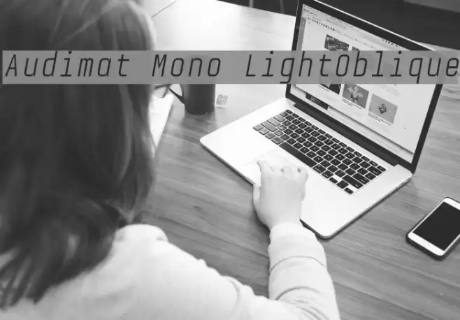 Audimat Mono LightOblique Font examples