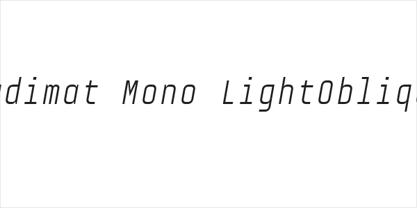 Audimat Mono LightOblique Logo