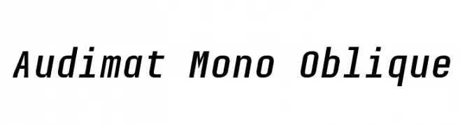 Audimat Mono Oblique  baixar fontes gratis