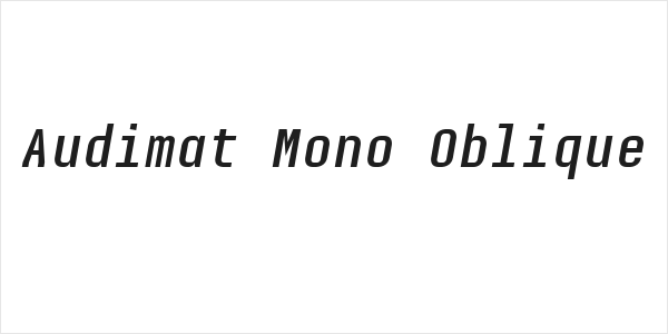 Audimat Mono Oblique Logo