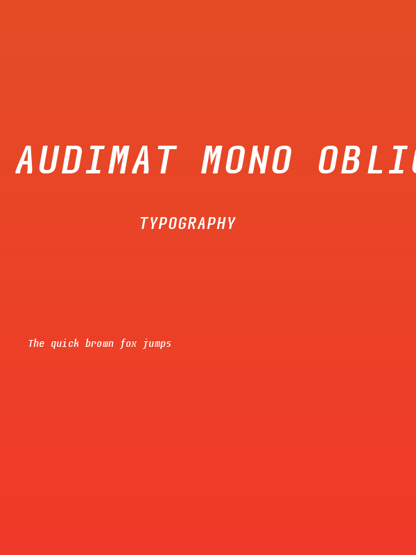 Audimat Mono Oblique Poster