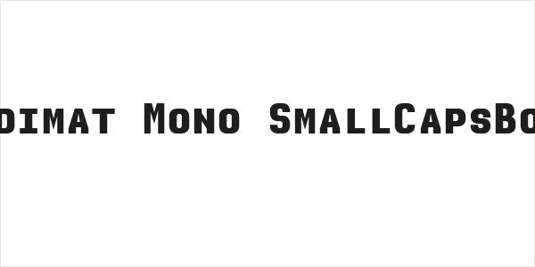 Audimat Mono SmallCapsBold Logo