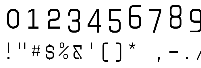 Audimat Mono SmallCapsLight Font OTHER CHARS