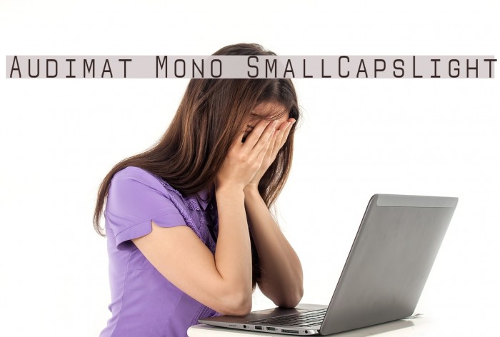 Audimat Mono SmallCapsLight Font examples