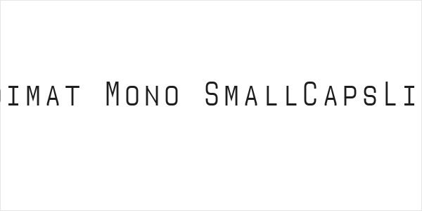 Audimat Mono SmallCapsLight Logo