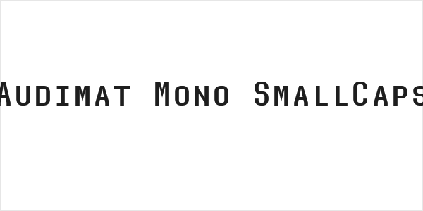 Audimat Mono SmallCaps Logo
