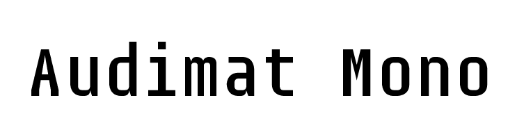 Audimat Mono Font
