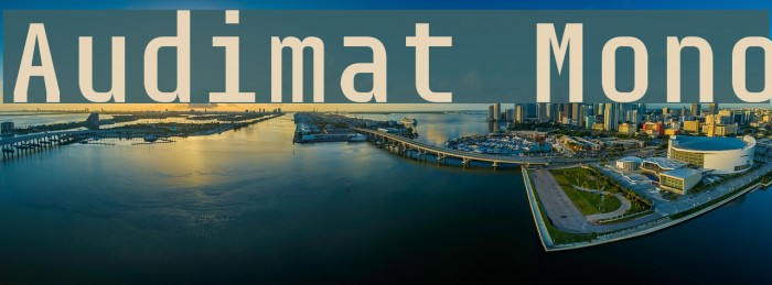 Audimat Mono Font examples
