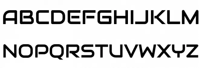 Audiowide Regular フォント 大文字