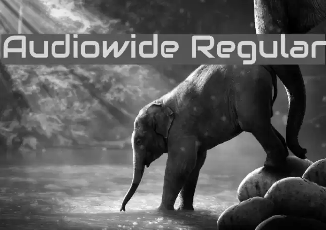 Audiowide Regular Font examples