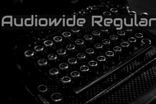 Audiowide Regular Font examples