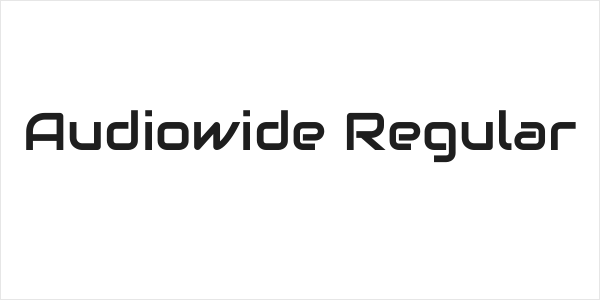 Audiowide Regular Logo