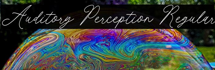 Auditory Perception Regular Example 2