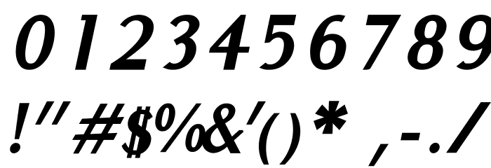 Audrey Bold Oblique Font OTHER CHARS