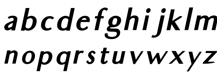 Audrey Bold Oblique Font LOWERCASE