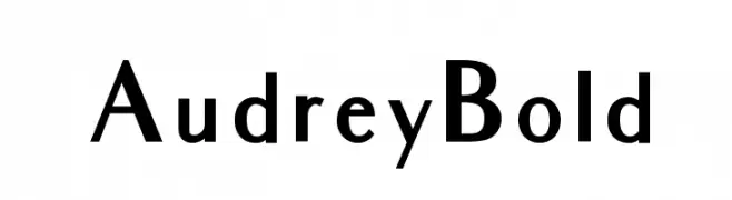 Audrey Bold  font caratteri gratis
