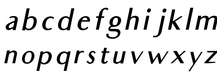 Audrey Medium Oblique Font LOWERCASE