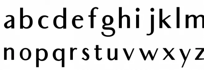 Audrey Medium Schriftart Kleinbuchstaben