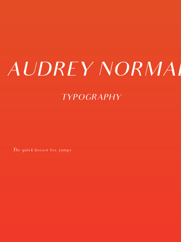 Audrey Normal Oblique Poster