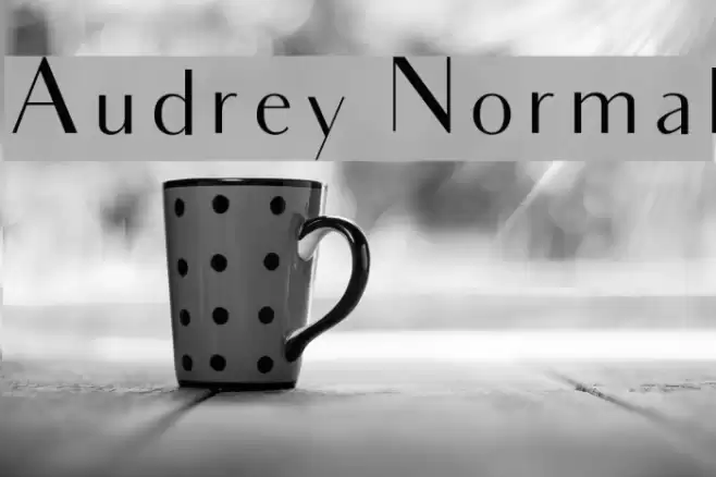 Audrey Normal Font examples