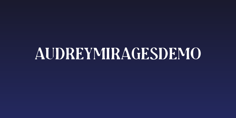 AudreyMiragesDEMO Social Header