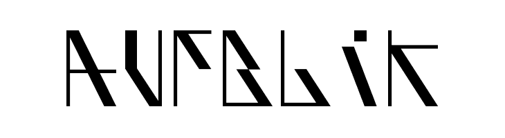AufBliK  Frei Schriftart Herunterladen