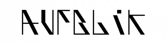 AufBliK  Frei Schriftart Herunterladen