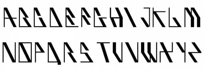 AufBliK 字体 大写