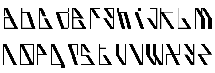 AufBliK Font LOWERCASE