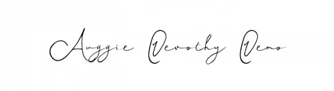 Auggie Devothy Demo  Fuentes Gratis Descargar