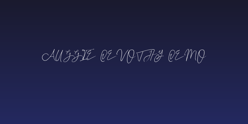 Auggie Devothy Demo Social Header