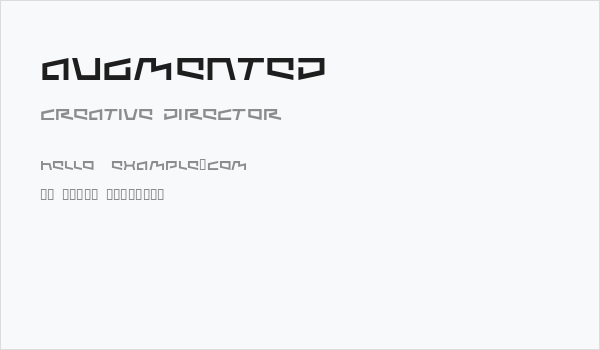 Augmented Business Card