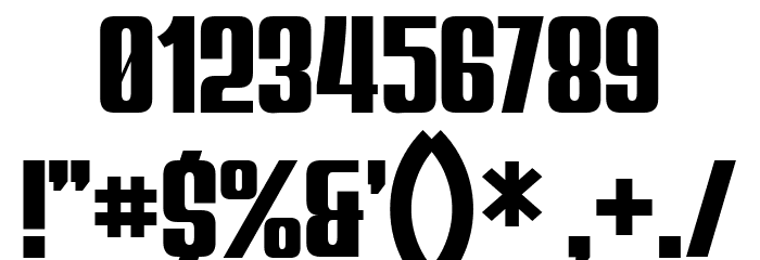 Augsburg Condensed Font OTHER CHARS