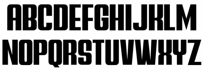 Augsburg Condensed Font UPPERCASE