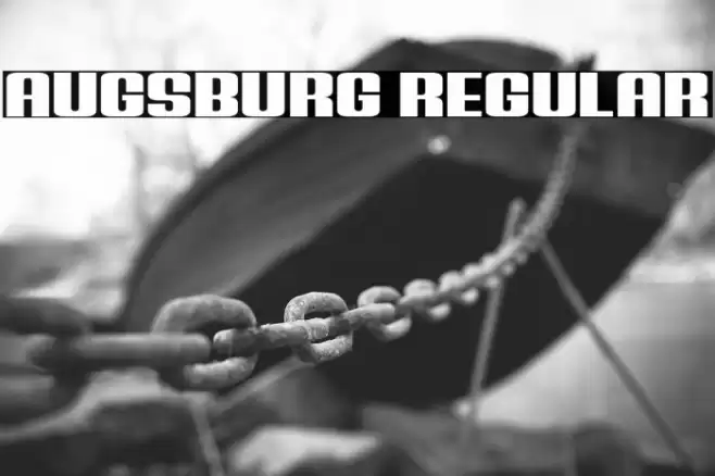 Augsburg Regular Font examples