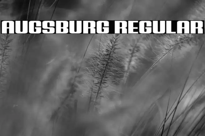 Augsburg Regular Font examples