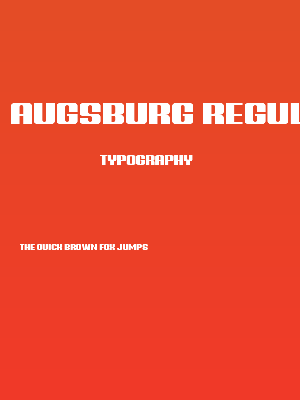Augsburg Regular Poster