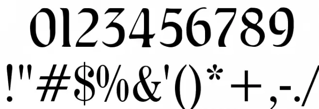 AugsburgerSchriftCAT Font OTHER CHARS