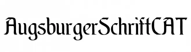 AugsburgerSchriftCAT  font caratteri gratis
