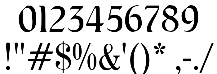 AugsburgerSchriftCAT Font OTHER CHARS